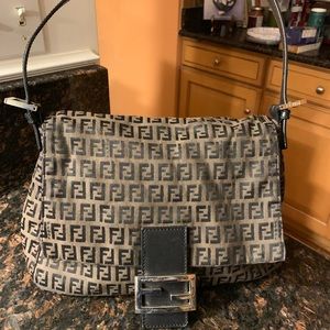 Monogram Zucca Brown Canvas Baguette